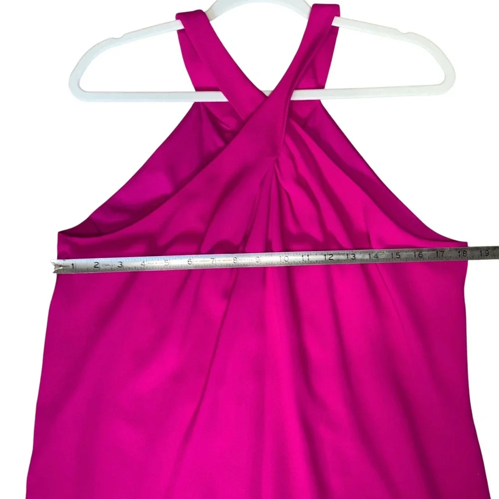 Katherine Kelly Pink Halter Dress Sleeveless Party Cocktail Size 12 - Picture 6 of 10